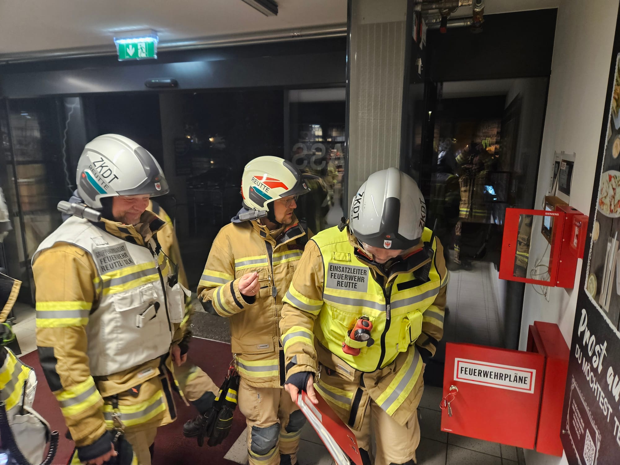 Erfolgreiche Brandübung bei der Firma Speckbacher