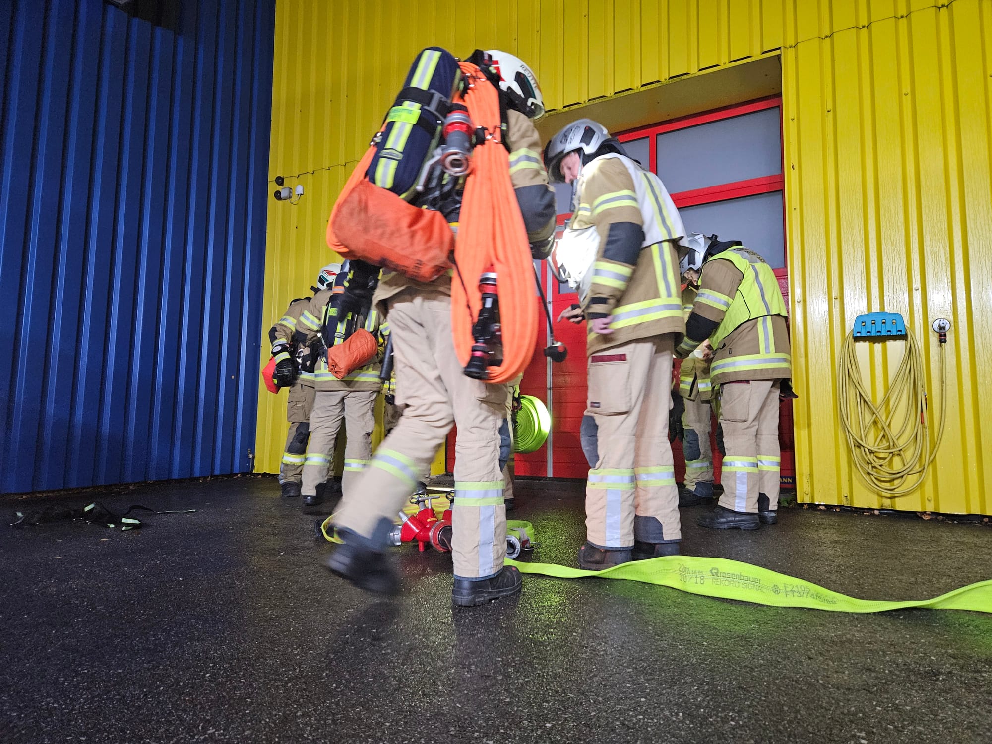 Erfolgreiche Brandübung bei der Firma Speckbacher