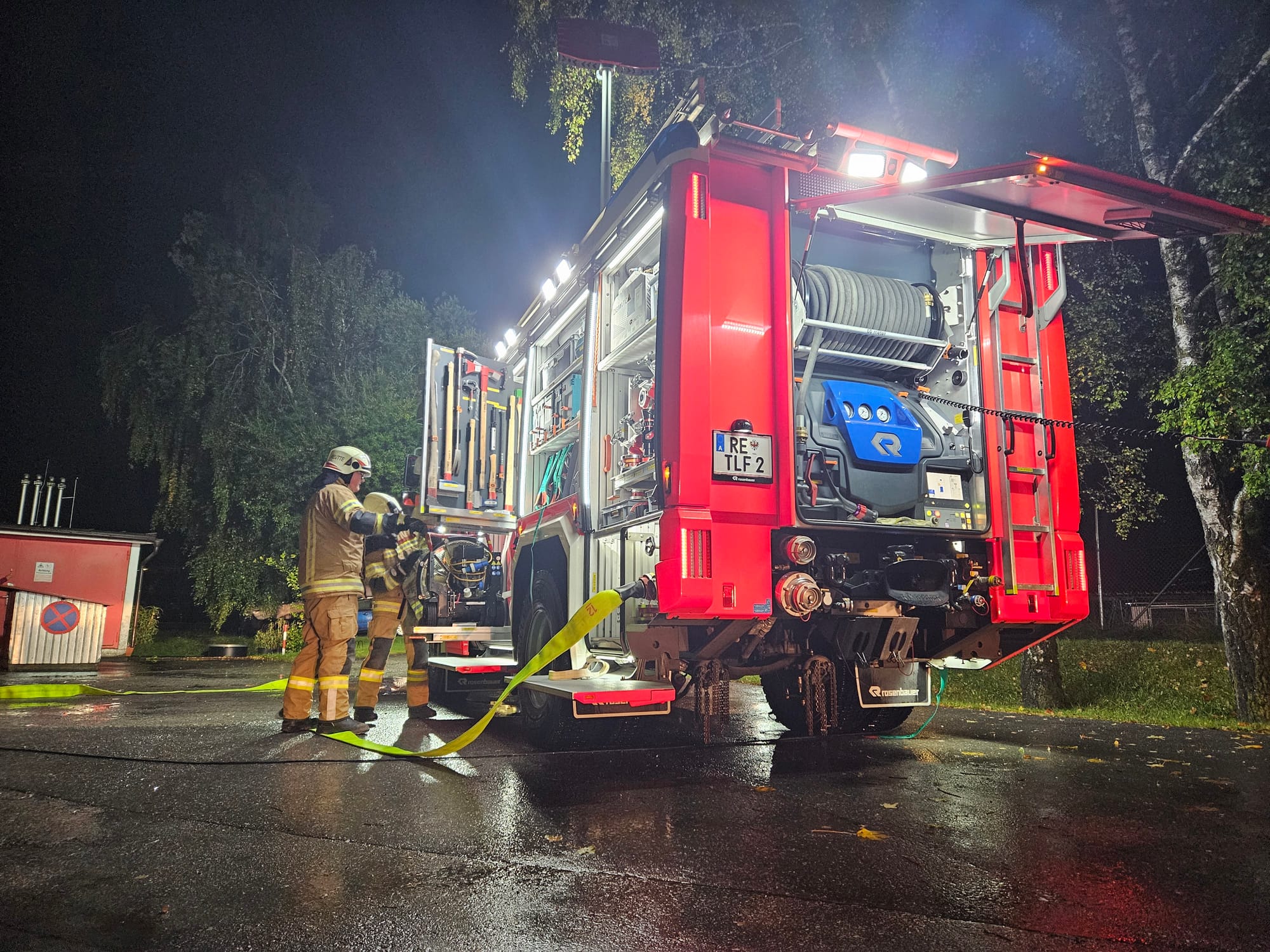 Erfolgreiche Brandübung bei der Firma Speckbacher