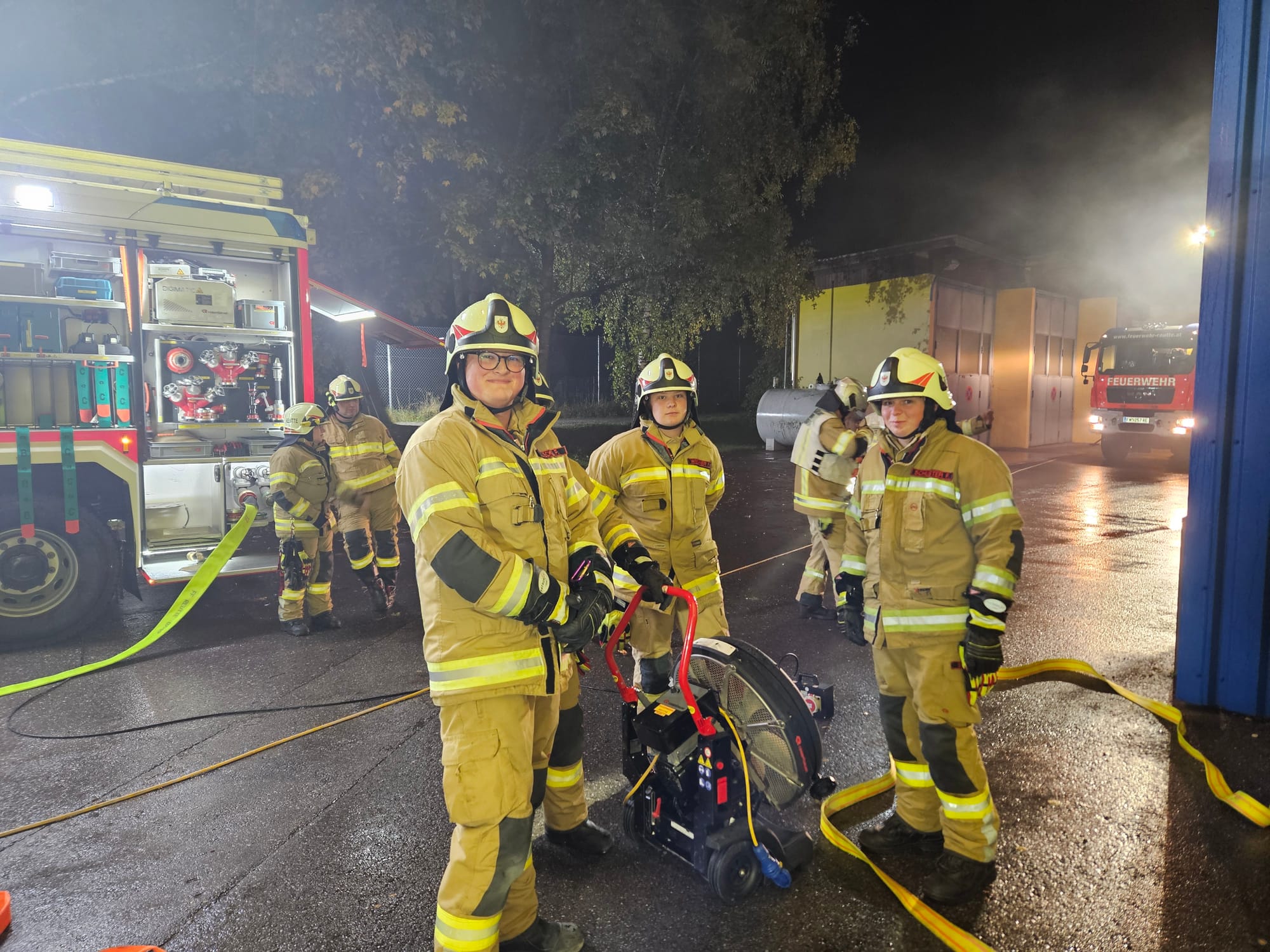 Erfolgreiche Brandübung bei der Firma Speckbacher