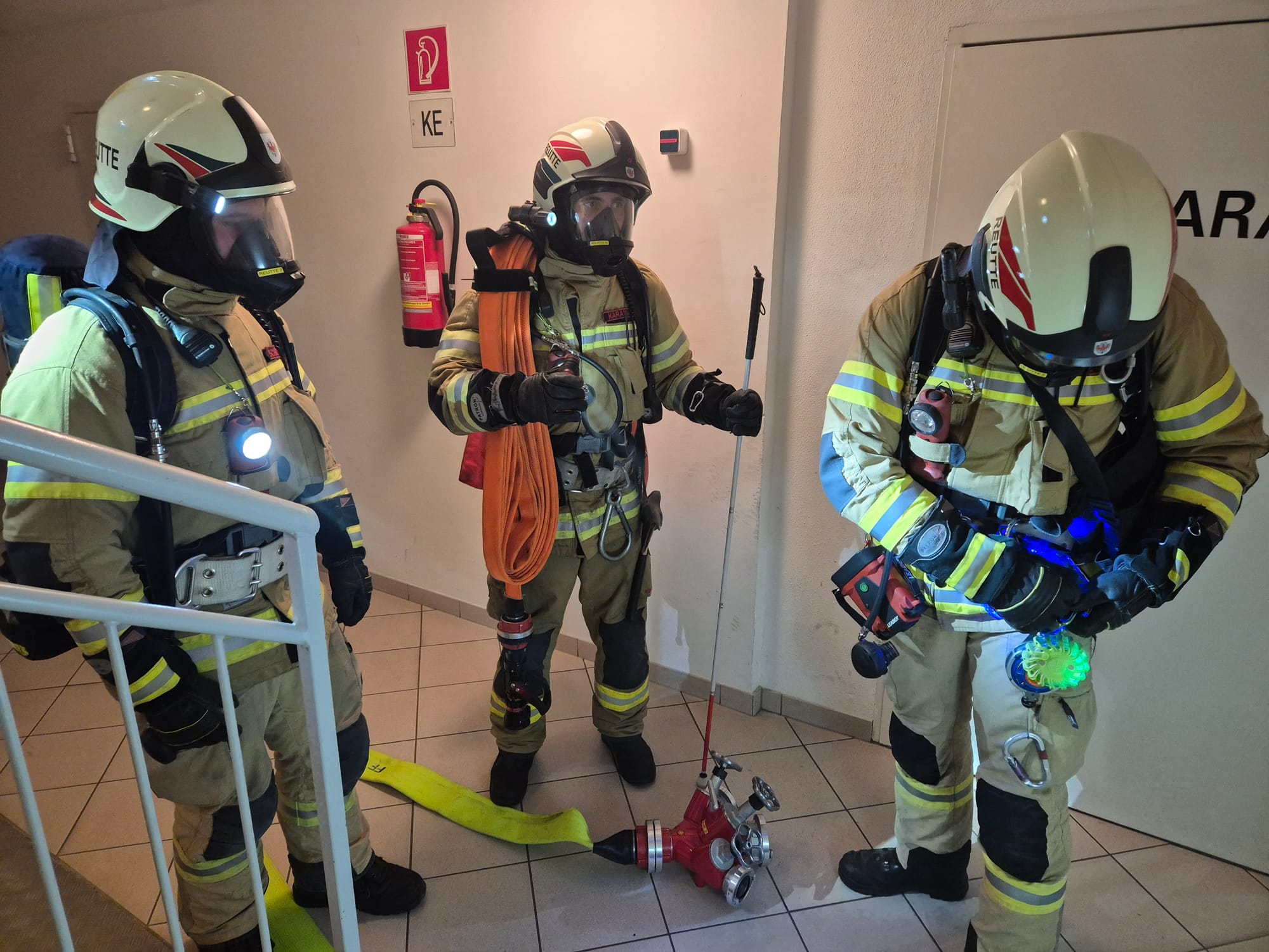 Übung: Tiefgaragenbrand