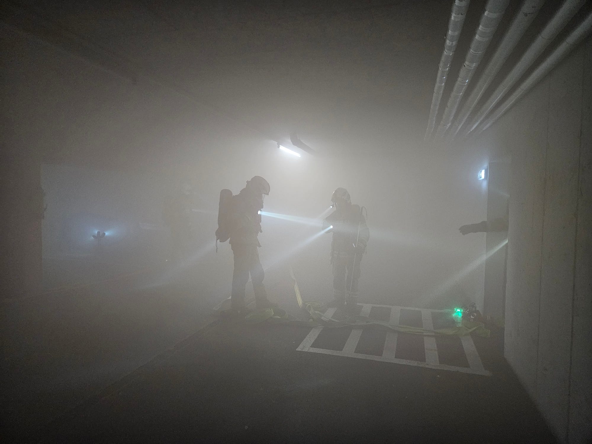 Übung: Tiefgaragenbrand