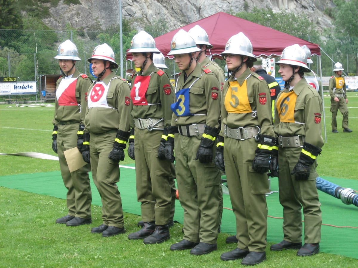 Eine Gruppe Feuerwehrmänner