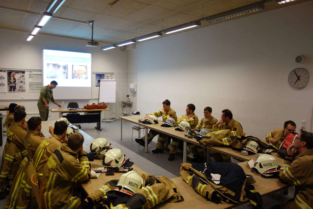 Brandhaus Workshop an der Landes-Feuerwehrschule