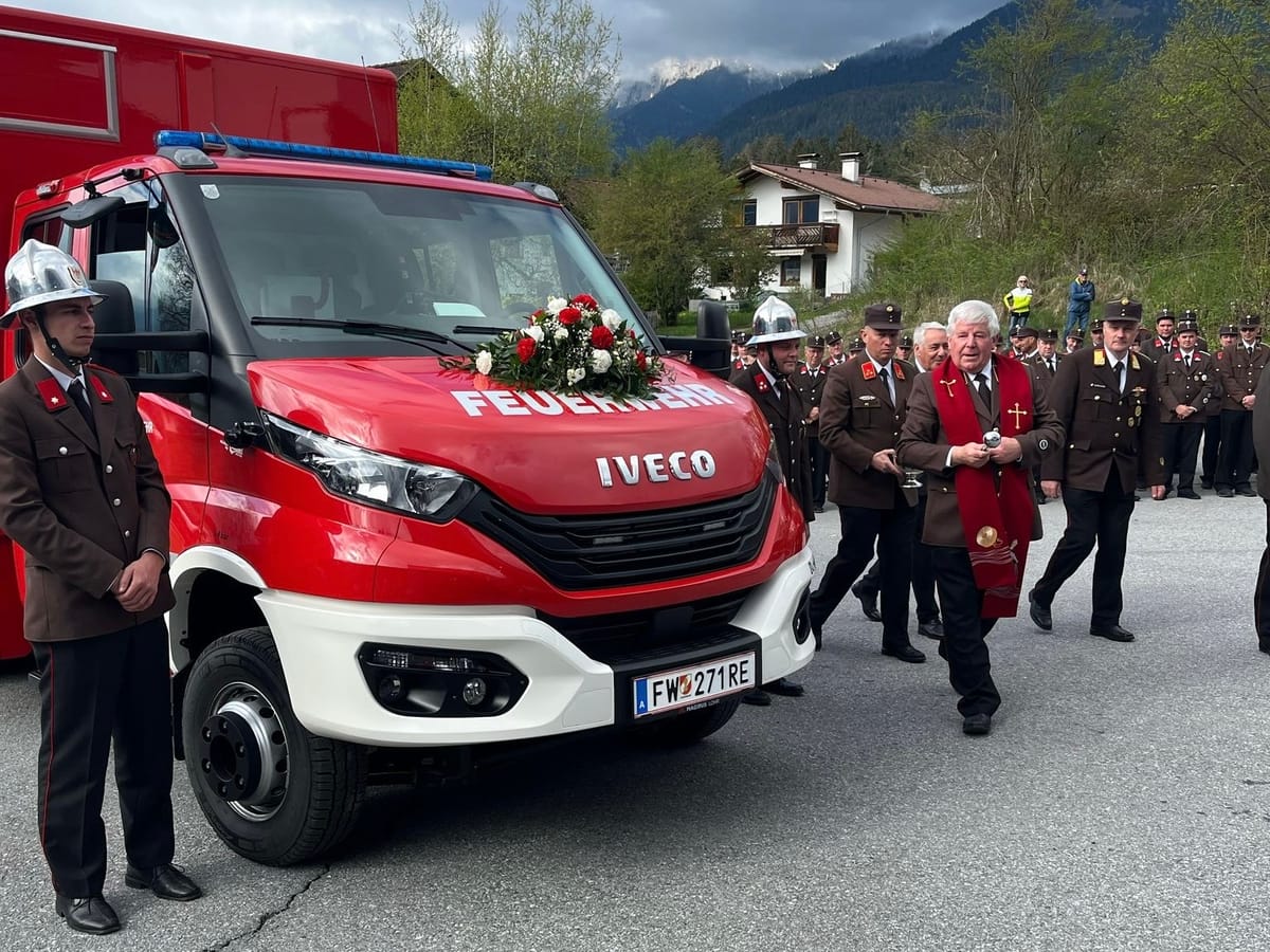 Fahrzeugsegnung der Feuerwehr Breitenwang-Mühl