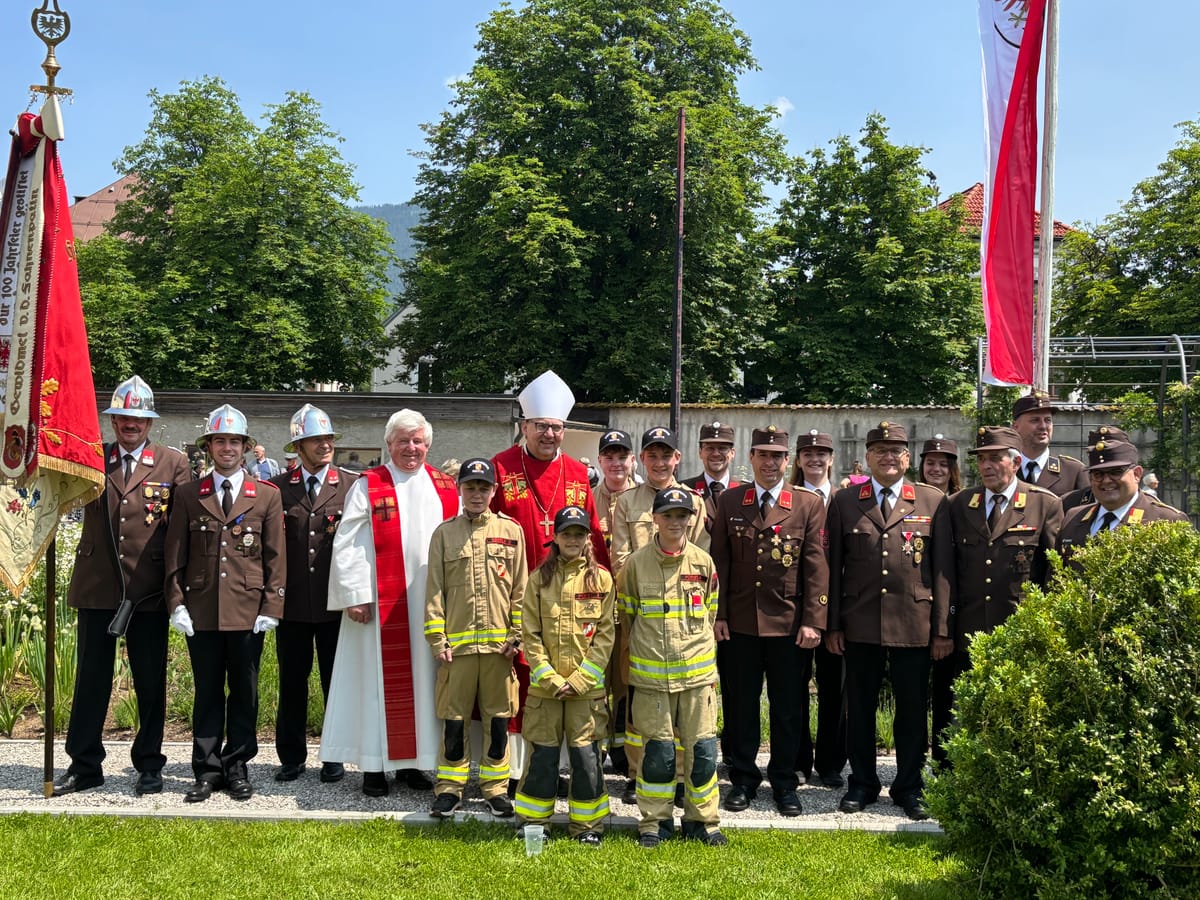 Feierliche Eröffnung des Klostergartens in Reutte