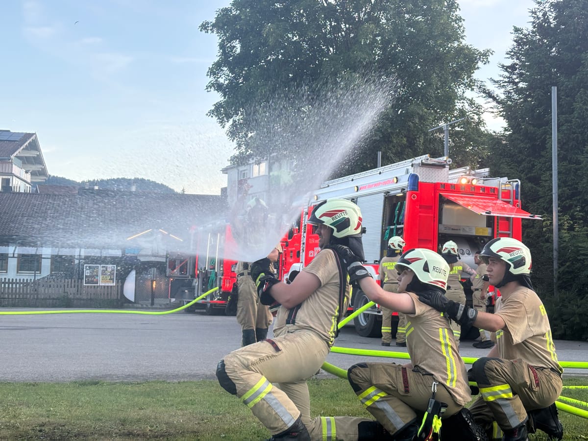 Strahlrohrtraining im Stationsbetrieb