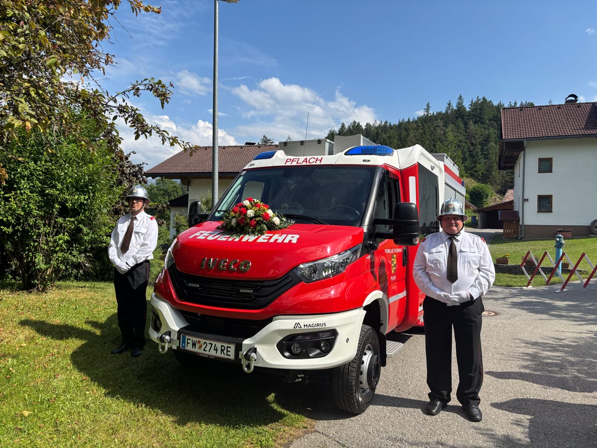 Fahrzeugsegnung in Pflach
