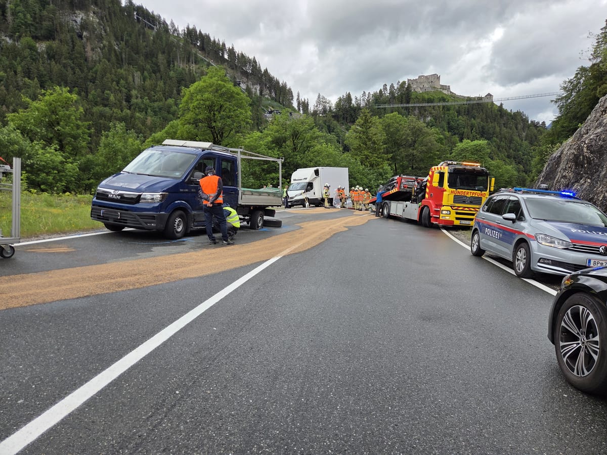 Verkehrsunfall im Bereich der Ewigkeitskurve