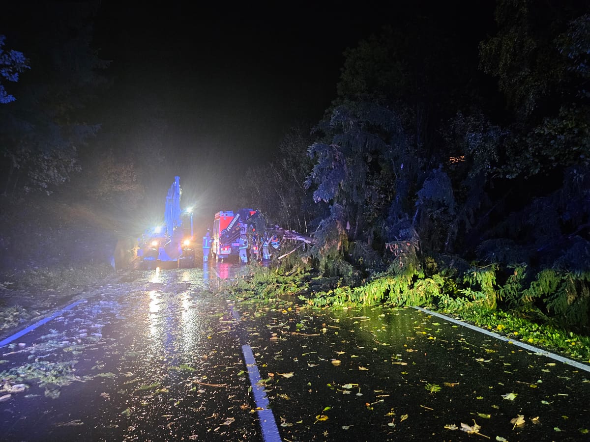 Zwei Sturmeinsätze für die Feuerwehr Reutte