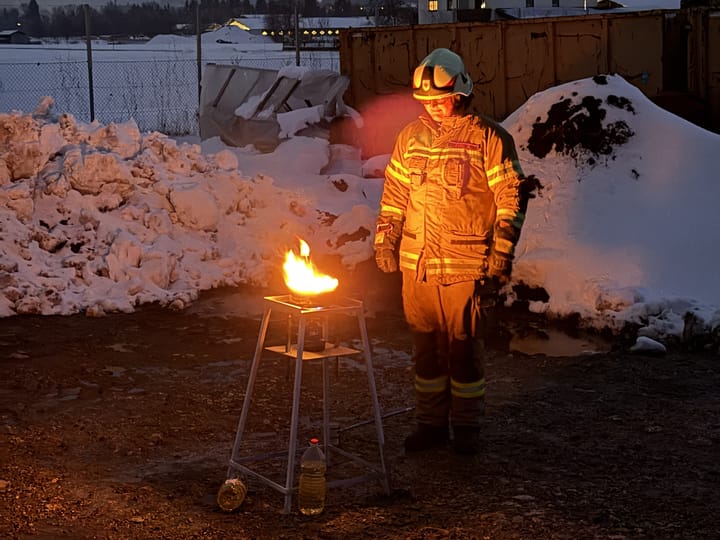 Jugendprobe zum Thema Fettbrand